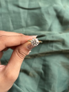 Anillo de Diamante Tallado en Oro Amarillo de 14K, Cultivado en Laboratorio, Certificado IGI, Joyería Elegante, Diseño Atemporal, Brillo Natural, Anillo de Compromiso, Oro Estilo Sty - Product Image 3