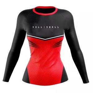 Camiseta de Voleibol Personalizada por Sublimación, Diseño Personalizado, Alta Calidad, Mangas Largas, Impresión Digital, Transpirable, Poliéster y Algodón - Product Image 3