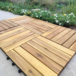 Gỗ keo lồng vào nhau sàn gạch cho trong nhà ngoài trời 300x300mm vàng tếch truyền thống vuông Patio sàn dễ dàng 'click' - Product Image 3