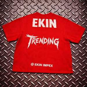 Camiseta Oversize de Franela de Algodón Gris de 360 Gramos con Dobladillo sin Rematar, Efecto Desgastado por el Sol, Lavado Ácido Vintage, Estampado Puff y Antiarrugas - Product Image 2