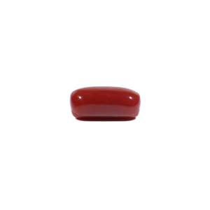 Natural Red Coral 7.2 Carat Loose Gemstone 10x12mm Oval Cut for Fine Jewelry - Product Image 3