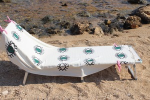 Serviette de plage turque de grande taille Serviette de plage en coton Peshtemal Femmes Hommes Utilisation à domicile Sauna Doux Séchage rapide Qualité Motif coloré Option - Product Image 4