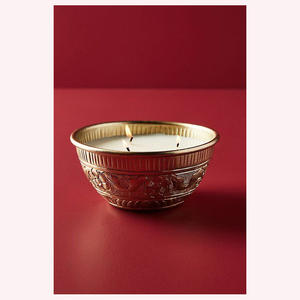 Porte-bougie artisanal haut de gamme en métal, résistant à la chaleur, personnalisable, texture sculptée, décoration de luxe pour la maison, idéal pour offrir - Product Image 4