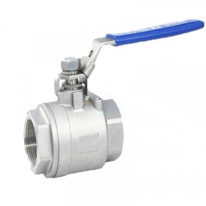 Válvula de bola de 2 pulgadas, 2 piezas, de acero inoxidable y acero al carbono CF8 CF8M, con extremos roscados, manual, OEM - Product Image 3