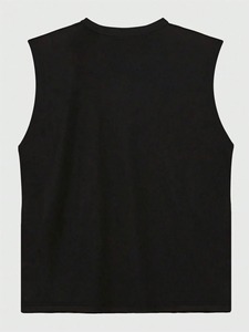 Men's Casual Workout <b>Tank</b> <b>Tops</b> Gym Sleeveless O-Neck Shirts Breathable Knitted Muscle 100% Cotton Solid Summer Customized Logo - Product Image 6