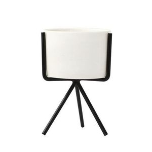 Macetero Decorativo de Metal con Soporte, Macetero Moderno Antiguo, Macetero Colgante, Macetero de Suelo, Macetero de Mesa, Macetero Rústico - Product Image 3