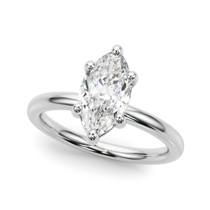 Jay Balaji Diamonds 2.3 Ct 9K Gold Plated Prong Set F VS1 Lab Marquise Diamond for Certified Classic Eternity Band <b>Ring</b> - Product Image 3