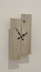 Horloge murale en bois de style moderne, faite à la main, de luxe, pour la décoration de la maison et du bureau, studio, salon - Product Image 5
