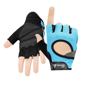 Gants de sport EUCALYPTUS à demi-doigts, en maille respirante, antidérapants, avec sangle de poignet réglable, unisexes, pour la musculation et le fitness - Product Image 2