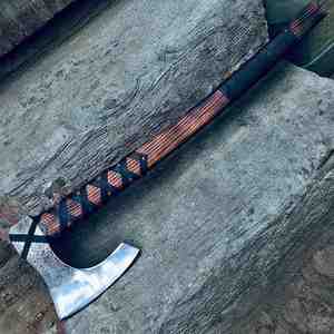 Hacha de Camping de Alta Calidad Personalizable, de Acero al Carbono con Mango de Madera de Palisandro, para Exteriores, de Jahangir Enterprise, Sin Garantía - Product Image 5