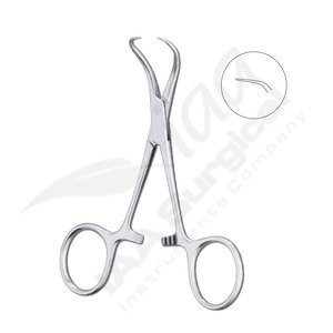 Pinza manual Backhaus para toallas, instrumento quirúrgico hospitalario con certificación ISO13485 y construcción de acero inoxidable - Product Image 3