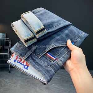 <span class=keywords><strong>กางเกง</strong></span><span class=keywords><strong>ยีน</strong></span><span class=keywords><strong>ส์</strong></span>ขาตรงของผู้ชาย<span class=keywords><strong>แบรนด์</strong></span>ดีไซเนอร์หรูผ้ายืดเดนิมขาดๆสไตล์ฮิปฮอปแนวสตรีท - Product Image 6