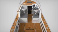 Yacht de luxe en aluminium entièrement soudé pour la pêche en haute mer avec réservoir de carburant de 400 L et moteur hors-bord de 7 m pour la pêche en océan