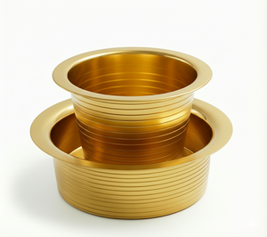 Juego de Tazas Dabara de Latón para Café del Sur de la India, Acabado Mate, Cafetera Tradicional, Utensilios de Cocina, Artículo de Regalo - Product Image 3