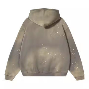 เสื้อฮู้ดโอเวอร์ไซส์แบบมีซับใน ผลิตตามสั่ง เป็นมิตรต่อสิ่งแวดล้อม สไตล์สตรีทแวร์ คุณภาพสูง ผลิตจากผ้าฝ้าย สำหรับฤดูหนาว รับผลิตแบบ OEM/ODM - Product Image 2