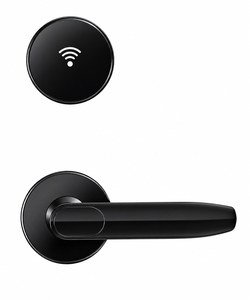 Bluetooth Hotel Door Lock FDHL-S190-BN-BLE with TTLock App, RFID <b>Card</b> & Mechanical Key. Fox Domotics Split Hotel Lock - Product Image 1