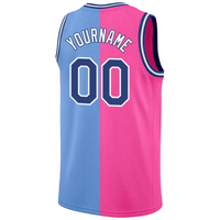 Camiseta de Baloncesto Personalizada para Hombre, Rosa a Rayas, Ligera, Antibacteriana, de Secado Rápido, sin Mangas, de Malla Transpirable, Talla Adulto, Diseño 3D