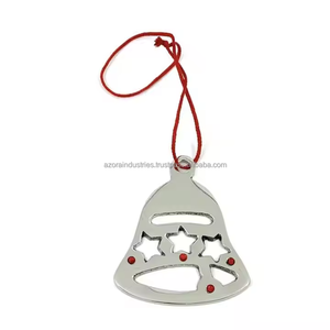 Collection de cadeaux en métal Impression de logos Ornement de Noël gravé personnalisé Ornement de Noël suspendu en métal - Product Image 4
