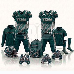 Uniformes de Fútbol Americano Personalizables de Alta Calidad, Servicio OEM, Impresión por Transferencia de Calor, Secado Rápido, Transpirables - Product Image 2