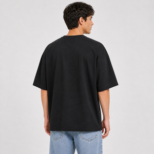 เสื้อยืดโอเวอร์ไซส์ ผ้าฝ้ายพรีเมียม ทรงหลวม ไหล่ตก สไตล์สตรีท ระบายอากาศได้ดี นุ่มสบาย ใส่ได้ในฤดูร้อน ทนทาน ใส่สบาย - Product Image 3