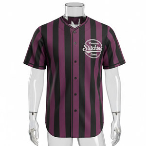 Custom Sublimation <b>Baseball</b> Jersey Latest Design Your Own Button Team Uniform Breathable Quick Dry 100% Polyester Anti-Bacterial - Product Image 1