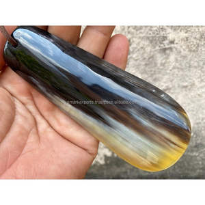 Chausse-pied en corne de taureau naturelle, fait à la main, sculpté, écologique, compact, pratique, léger, pour chaussures, voyage, usage quotidien - Product Image 3