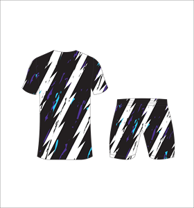 Ensemble de maillots de football personnalisés en sublimation noir et blanc pour hommes, respirants, kits d'entraînement de football, vente en gros, tenue de sport à séchage rapide pour équipe - Product Image 3