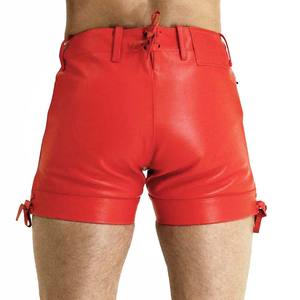 Shorts en cuir PU et toile pour hommes, dernière conception, écologiques, personnalisables, haute qualité, imperméables, respirants, séchage rapide, vente en gros - Product Image 2