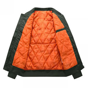 Hot Sell Custom Canvas Front Logo Windproof Breathable Winter Casual <b>Baseball</b> <b>Bomber</b> <b>Jacket</b> OEM Service for Men - Product Image 6