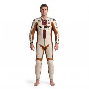 Traje de Motociclismo de Cuero Vacuno Tejido a Medida, Transpirable, con Protección CE, para Hombre, OEM, ODM, Marca Privada, Prenda Exterior de una Pieza - Product Image 1