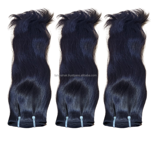 Wholesale Indonesian 100% Human Hair Natural Raw Virgin Hair Full Length From <b>Top</b> Bottom Super Double Drawn Machine Double Weft - Product Image 2