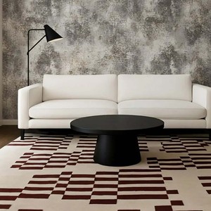 Contemporary Hand Tufted Geometric Pattern Carpet Soft <b>Floor</b> Area Rug Anti Slip Modern Rug for Living Room Bedroom Office Hotel - Product Image 1