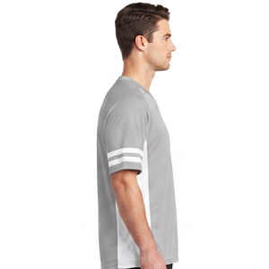 Men's <b>Drop</b> Shoulder Mesh Lacrosse Jersey Men V-Neck Short Sleeve Sport Lacrosse Shirt Wholesale Mesh Lacrosse Team Jerseys - Product Image 3