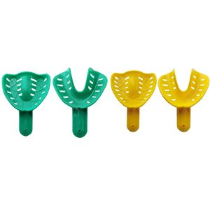 12 bandejas de impresión dental de 6 tamaños para adultos/niños, de plástico, soporte para dientes, suministro dental central para herramientas bucales - Product Image 4