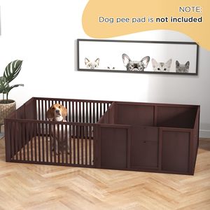 Cuccia Comoda per Cani con Porte Rimovibili, Box per Cuccioli da Interno per Neonati - Cucce e Mobili per Animali Domestici - Product Image 1