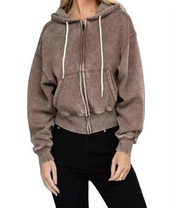 Sudadera con Capucha Estilo Vintage Lavada al Ácido, 100% Algodón, Ropa de Invierno de Fabricante Pakistaní, Personalizable, Venta al Por Mayor - Product Image 6