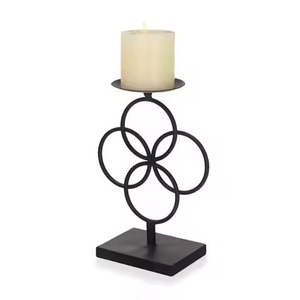 Minimal Decor Metal Candle Stand Elegant Candle Holder <b>Table</b> Centerpiece Modern Interior Home Accent - Product Image 4