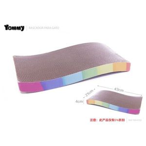 Tappetino Tiragraffi per Gatti Yommy 43cm Design Arcobaleno per Gatti da Interno - Product Image 4