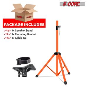 SS HD ORG WOB Support de haut-parleur réglable robuste Support de poteau de moniteur de studio DJ de 72 pouces pour systèmes à haut son - Product Image 2