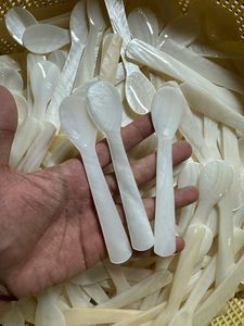 Mother of Pearl Spoon Luxury Caviar Spoon Natural Shell Spoon Eco Friendly Dessert Spoon Handmade Kitchen Utensil Gift - Product Image 2