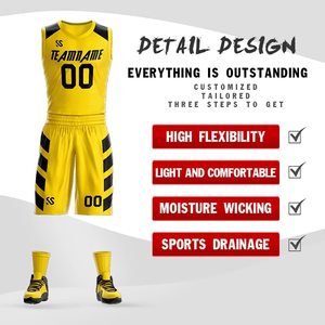 Men Women Basketball Uniform Breathable Mesh Moisture Wicking Fabric Reversible Jersey Shorts Oem Supplier Uniforms Manufacturer - Product Image 2
