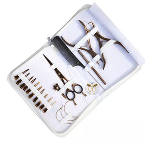 Professional Rose Gold Hair Extension Tools Kit – Micro Ring Beads Loop <b>Needle</b> <b>Threader</b> Crochet Hook Pliers Set for Salon Use - Product Image 6