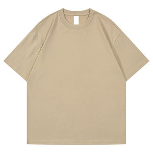 เสื้อยืดคอตตอนผู้ชายไซส์ใหญ่พิเศษ พิมพ์โลโก้ตามสั่ง สีพื้น ราคาส่ง MOQ ต่ำ ดีไซน์หน้าเสื้อเรียบ - Product Image 4