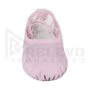 Chaussons de danse en cuir Relevo pour femmes, intérieur en satin, semelle double, ballerines plates pour l'entraînement quotidien - Product Image 2