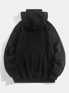 Sweat-shirt et sweat à capuche pour homme en molleton léger 340g 100% coton avec logo personnalisé brodé, vente en gros - Product Image 2