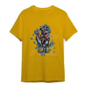 Camiseta Transpirable con Estampado por Transferencia de Calor, Camiseta de Algodón con Estampado DTF para Hombre, Manga Corta, Suave y Transpirable, Estilo Casual - Product Image 5