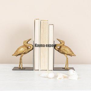 Silver Leaf Sculpture <b>Bookend</b> With Marble Base Decorative Classic <b>Bookend</b> For Table Decor Shiny Sliver Platted Finished <b>Bookend</b> - Product Image 3