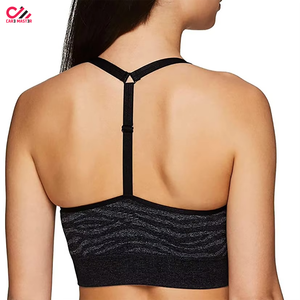 High Support Reversible Custom Logo Yoga Sport <b>Bra</b> Lightweight Breathable Windproof Eco-Friendly Push-up Tops Seamless <b>Cups</b> Plus - Product Image 5