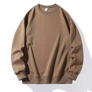 เสื้อสเวตเชิ้ตคอกลมผู้ชาย ทรงปกติ สีพื้น ผ้าถัก 100% คอตตอน ระบายอากาศได้ดี สวมใส่สบายๆ สำหรับฤดูใบไม้ร่วง - Product Image 5