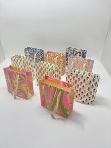 Bolsas de Regalo de Papel Hechas a Mano con Serigrafía y Asas de Cuerda, Bolsas Decorativas para Compras y Empaque - Product Image 4